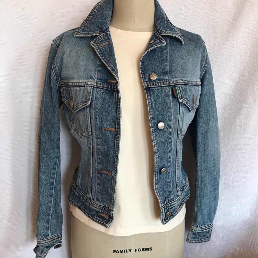 Katharine Hamnett XS stone washed Jean jacket